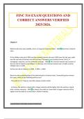 FINC 514 EXAM QUESTIONS AND CORRECT ANSWERS VERIFIED 2025&sol;2026&period;