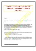 FINC514 EXAM 2 QUESTIONS AND CORRECT ANSWERS&period; VERIFIED 2025&sol;2026&period;