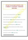 FIT1047 EXAM QUESTIONS AND CORRECT ANSWERS&period; VERIFIED 2025&sol;2026