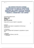 Portage Learning NURS 231 Pathophysiology Exam Review &lpar;2nd Version&rpar; &ndash; Compilation of Modules 1&ndash;10 &vert; 2026 Actual Exam Questions with Correct Detailed Answers &lpar;A&plus;&comma; 100&percnt; Verified&rpar;