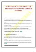 GAS CFESA PRACTICE TEST EXAM UPDATED QUESTIONS AND CORRECT ANSWERS