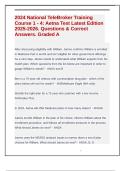 2024 National TeleBroker Training Course 1 - 4&colon; Aetna Test Latest Edition 2025-2026&period; Questions & Correct Answers&period; Graded A