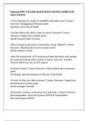 Flatrock PPCT EXAM QUESTIONS WITH COMPLETE SOLUTIONS