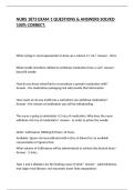NURS 1873 EXAM 1 QUESTIONS & ANSWERS SOLVED 100&percnt; CORRECT&period;