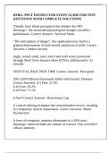 HFRG&colon; PPCT INSTRUCTOR STUDY GUIDE FOR TEST QUESTIONS WITH COMPLETE SOLUTIONS