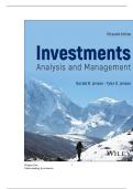 Test Bank for Investments&colon; Analysis and  Management 15th Edition by Charles P&period;  Jones & Gerald R&period; Jensen &ndash; Complete  Chapters 1-22 