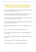 Backflow Certification TREEO Center&comma; UF Questions and Correct Answers