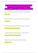 AMCA Phlebotomy Certification Prep Questions and Answers &vert; Latest Version &vert; 2025&sol;2026 &vert; Correct & Verified