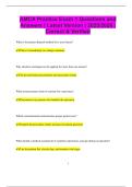 AMCA Practice Exam 1 Questions and Answers &vert; Latest Version &vert; 2025&sol;2026 &vert;  Correct & Verified
