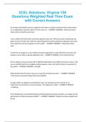 XCEL Solutions&semi; Virginia 150 Questions Weighted Real Time Exam with Correct Answers