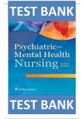 Test Bank for Psychiatric-Mental Health Nursing 7th Edition by R.N. Videbeck |ISBN: 9781496357038| Guide A+