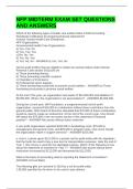NFP MIDTERM EXAM SET QUESTIONS AND ANSWERS