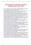 ATI Comprehensive Predictor with NGN  Questions and Answers 2025