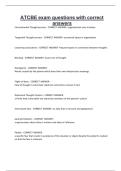 ATCBE exam questions with correct answers