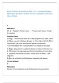 Burns&rsquo; Pediatric Primary Care 8th Ed Test Bank &vert; 20 MCQs&sol;Chapter &vert; FNP & PNP Pediatrics Clinical Decision-Making Study Guide
