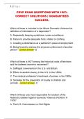 CDVP EXAM QUESTIONS WITH 100&percnt;  CORRECT SOLUTIONS &vert; GUARANTEED  SUCCESS&period;