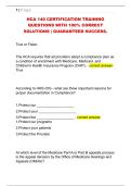 HCA 140 CERTIFICATION TRAINING  QUESTIONS WITH 100&percnt; CORRECT  SOLUTIONS &vert; GUARANTEED SUCCESS&period; 
