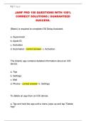 JAMF PRO 100 QUESTIONS WITH 100&percnt;  CORRECT SOLUTIONS &vert; GUARANTEED  SUCCESS&period;