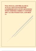 WGU D115 OA AND PRE-OA REAL ACTUAL TEST EXAM 2025&sol;2026 COMPREHENSIVE STUDY QUESTIONS WITH VERIFIED CORRECT ANSWERS 100&percnt; GUARANTEED PASS &vert; ASSURED A&plus;