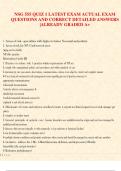 NSG 555 &ndash; Quiz 1 Actual Exam Questions & Detailed Correct Answers &lpar;A&plus; Graded Review Material&rpar;