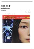 Test Bank for Biological Psychology 13th Edition by James Kalat |ISBN: 9781337408202| Guide A+
