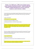  Exam 1 V2&colon; NSG4100 &sol; NSG 4100 &lpar;Latest 2025&sol;  2026 Update&rpar; Nursing Practice - Adult Health III  Guide&vert; verified Questions & correct Answers&vert;  Grade A&vert; 100&percnt; Correct - Galen 