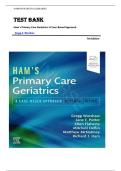 Test Bank for Ham's Primary Care Geriatrics&colon; A Case-Based Approach 7th Edition by Gregg A&period; Warshaw &vert;ISBN&colon; 9780323721684&vert; Guide A&plus;