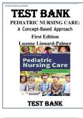 Test Bank for Pediatric Nursing Care&colon; A Concept-Based Approach&colon; &period; 1st Edition by Luanne Linnard-Palmer &vert;ISBN&colon; 9781284081428&vert; Guide A&plus;