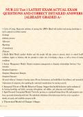 NUR 555 &ndash; Test 1 Actual Exam Questions & Correct Detailed Answers &lpar;A&plus; Graded Study Material&rpar;