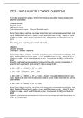 C723 - UNIT-6 MULITPLE CHOICE QUESTIONS