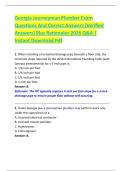 Georgia Journeyman Plumber Exam  Questions And Correct Answers &lpar;Verified  Answers&rpar; Plus Rationales 2026 Q&A &vert;  Instant Download Pdf 