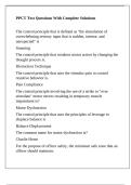 PPCT Test Questions With Complete Solutions