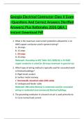 Georgia Electrical Contractor Class II Exam &ndash;Questions And Correct Answers &lpar;Verified  Answers&rpar; Plus Rationales 2026 Q&A &vert;  Instant Download Pdf