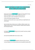 TEST 1 MATERIALS NURS 5432 QUESTIONS  WITH COMPLETE SOLUTIONS