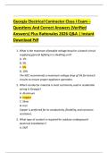 Georgia Electrical Contractor Class I Exam  Questions And Correct Answers &lpar;Verified  Answers&rpar; Plus Rationales 2026 Q&A &vert; Instant  Download Pdf 