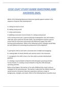 CEOE OSAT STUDY GUIDE QUESTIONS AND ANSWERS 2025&period;