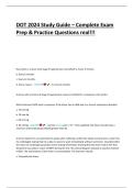 DOT 2024 Study Guide &ndash; Complete Exam Prep & Practice Questions REAL EXAM&excl;&excl;&excl;