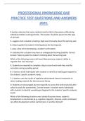 PROFESSIONAL KNOWLEDGE OAE PRACTICE TEST QUESTIONS AND ANSWERS 2025&period;