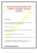 INSY 3305 EXAM QUESTIONS AND CORRECT ANSWERS&period; VERIFIED 2025&sol;2026&period;