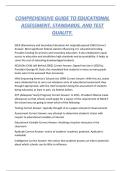 COMPREHENSIVE GUIDE TO EDUCATIONAL ASSESSMENT&comma; STANDARDS&comma; AND TEST QUALITY&period;