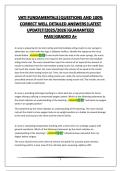 VATI FUNDAMENTALS&vert;QUESTIONS AND 100&percnt; CORRECT WELL DETAILED ANSWERS&vert;LATEST UPDATE&excl;&excl;&excl;2025&sol;2026&vert;GUARANTEED PASS&vert;GRADED A&plus;