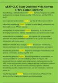  ALPP CLC Exam Questions with Answers  &lpar;100&percnt; Correct Answers&rpar; 