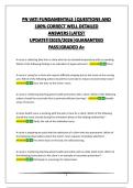 PN VATI FUNDAMENTALS &vert;QUESTIONS AND 100&percnt; CORRECT WELL DETAILED ANSWERS&vert;LATEST UPDATE&excl;&excl;&excl;2025&sol;2026&vert;GUARANTEED PASS&vert;GRADED A&plus;