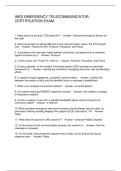 IAED EMERGENCY TELECOMMUNICATOR CERTIFICATION EXAM