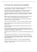 ETC EXAM TEST QUESTIONS AND ANSWERS