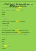  ATR 257 Exam 3 Questions with Answers  &lpar;100&percnt; Correct Answers&rpar;