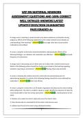 VATI RN MATERNAL NEWBORN ASSESSMENT&vert;QUESTIONS AND 100&percnt; CORRECT WELL DETAILED ANSWERS&vert;LATEST UPDATE&excl;&excl;&excl;2025&sol;2026&vert;GUARANTEED PASS&vert;GRADED A&plus;