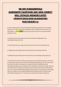 RN VATI FUNDAMENTALS ASSESSMENT&vert;QUESTIONS AND 100&percnt; CORRECT WELL DETAILED ANSWERS&vert;LATEST UPDATE&excl;&excl;&excl;2025&sol;2026&vert;GUARANTEED PASS&vert;GRADED A&plus;