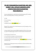 PN VATI FUNDAMENTALS&vert;QUESTIONS AND 100&percnt; CORRECT WELL DETAILED ANSWERS&vert;LATEST UPDATE&excl;&excl;&excl;2025&sol;2026&vert;GUARANTEED PASS&vert;GRADED A&plus;