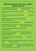 BPK 241 Questions with Answers &lpar;100&percnt;  Correct Answers&rpar; 